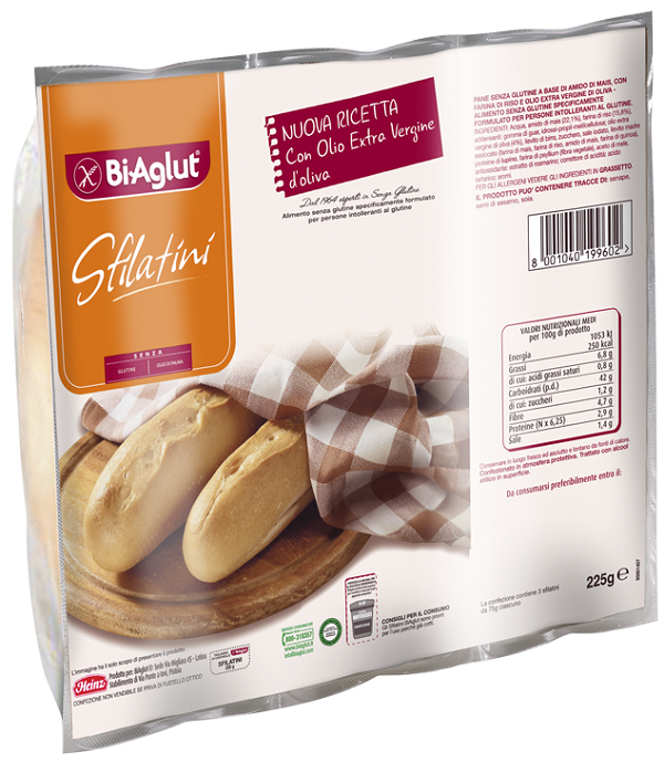 BIAGLUT PANE SOFFICE SFILATINI 3 X 75 G - Farma Nice