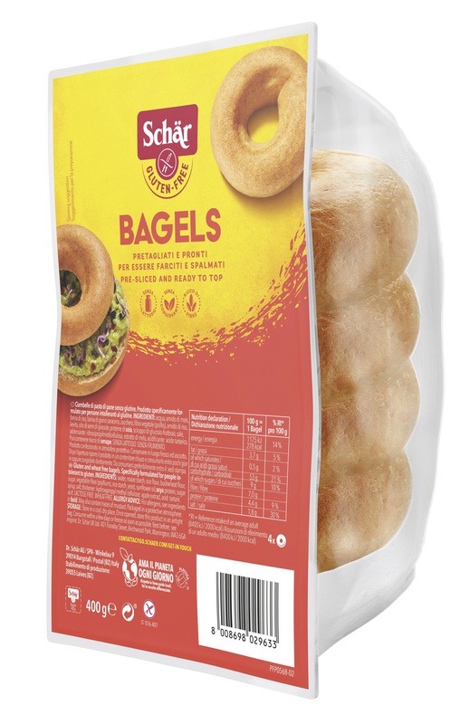 SCHAR BAGELS SENZA LATTOSIO 4 PEZZI DA 100 G - Farma Nice