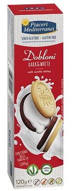 PIACERI MEDITERRANEI DOBLONI DARK & WHITE 120 G - Farma Nice