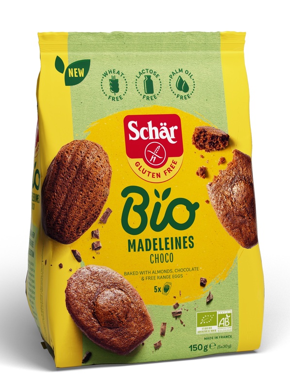 SCHAR BIO MADELEINES CHOCO 5 MONOPORZIONI DA 30 G - Farma Nice