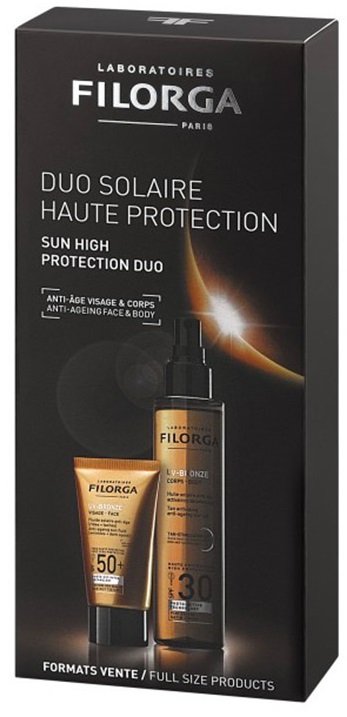 COFANETTO DUO UV-BRONZE UV-BRONZE FACE SPF50 + UV-BRONZE BODY SPF30 - Farma Nice