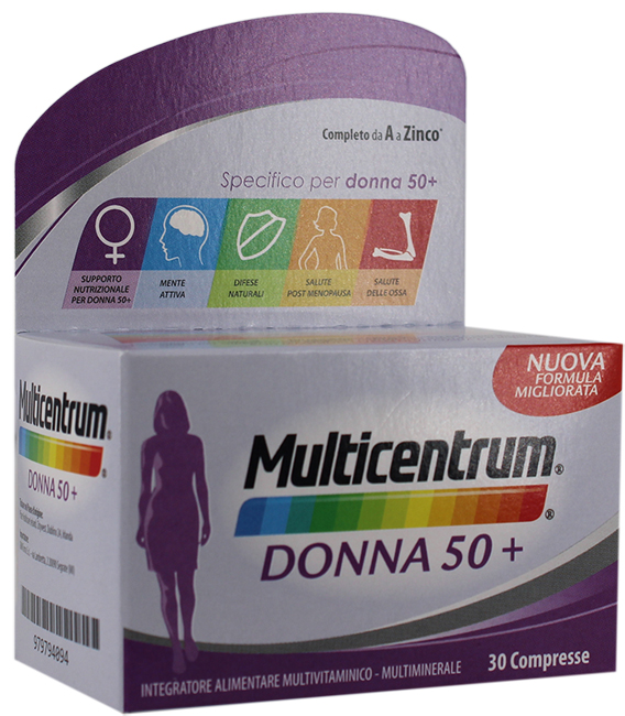 MULTICENTRUM DONNA 50+ 30 COMPRESSE - Farma Nice