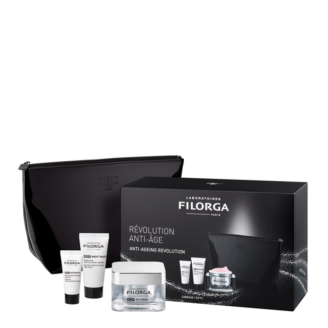 FILORGA LUXURY COFF SKIN QUALITY 2020 1 NCEF REVERSE 50 ML + 1 NCEF INTENSIVE 7 ML + 1 NCEF NIGHT MASK 15 ML - Farma Nice