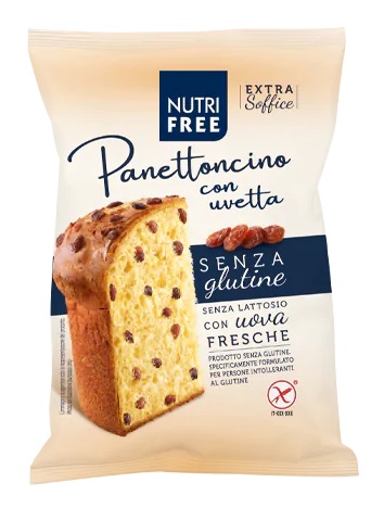 NUTRIFREE PANETTONCINO CON UVETTA 100 G - Farma Nice