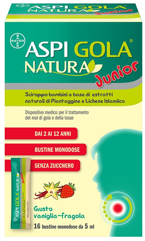 ASPI GOLA NATURA JUNIOR 16 BUSTINE MONODOSE DA 5 ML - Farma Nice