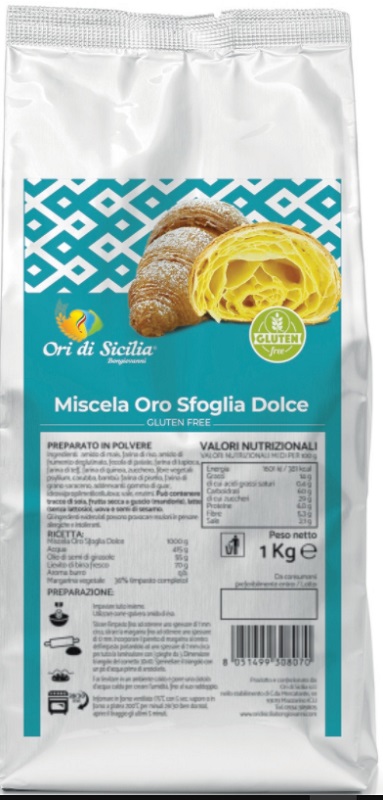 ORI DI SICILIA MIX ORO SFOGLIA DOLCE 1 KG - Farma Nice