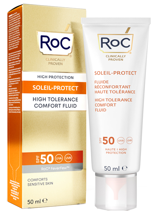 ROC FLUIDO SOLARE VISO SPF 50 ELEVATA TOLLERABILITA' 50 ML - Farma Nice