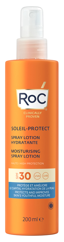 ROC LOZIONE SPRAY SOLARE CORPO SPF 30 IDRATANTE 200 ML - Farma Nice