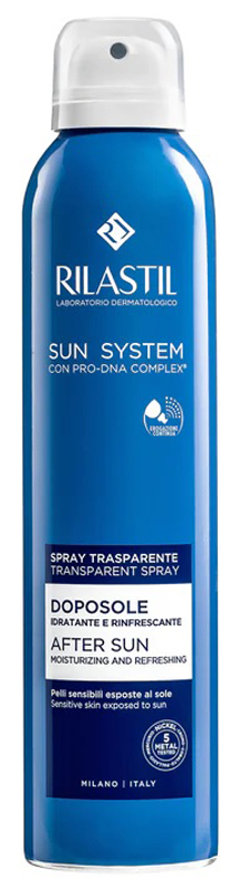 RILASTIL SUN SYSTEM DOPOSOLE SPRAY TRASPARENTE DOPOSOLE IDRATANTE E RINFRESCANTE 200 ML - Farma Nice