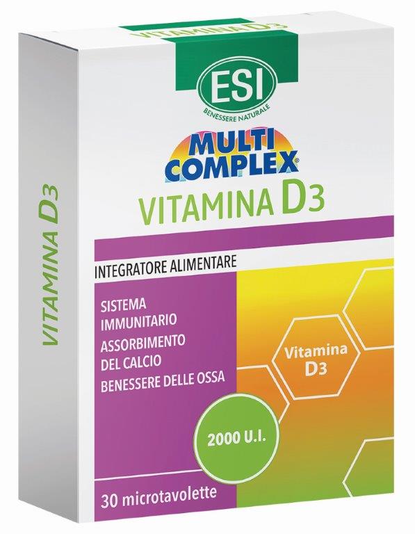 ESI MULTICOMPLEX VITAMINA D3 30 TAVOLETTE - Farma Nice