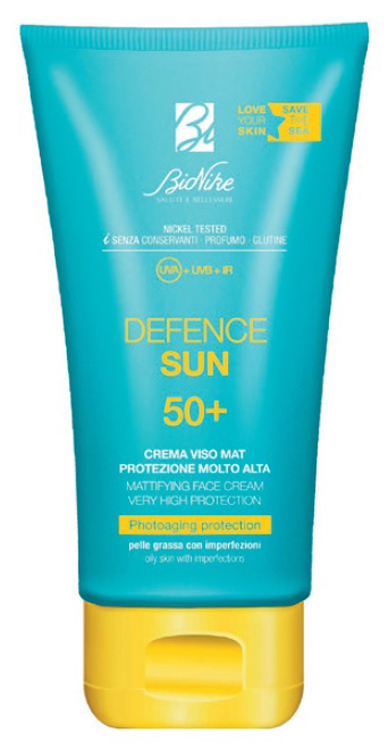 DEFENCE SUN CREMA VISO MAT SPF50+ PROTEZIONE MOLTO ALTA 50 ML - Farma Nice