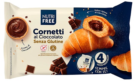 NUTRIFREE CORNETTI CIOCCOLATO 4X60 G - Farma Nice