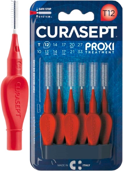 CURASEPT PROXI T12 ROSSO/RED 6 PEZZI - Farma Nice