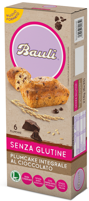 DORIA PLUMCAKE INTEGRALE CIOCCOLATO 6 PEZZI DA 35 G - Farma Nice