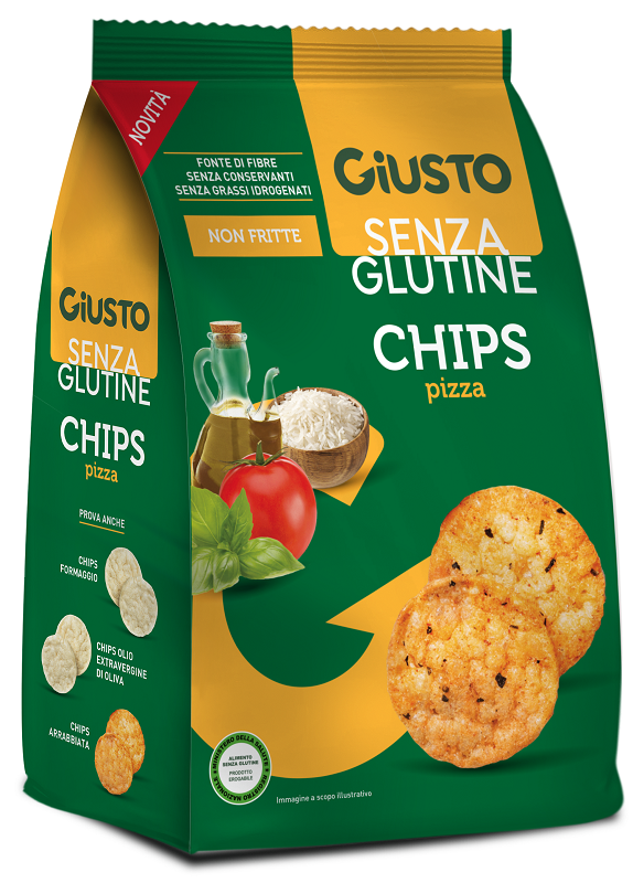 GIUSTO SENZA GLUTINE CHIPS PIZZA 40 G - Farma Nice