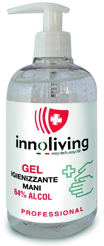 INNOLIVING GEL IGIENIZZANTE MANI 64% ALCOL 500 ML - Farma Nice