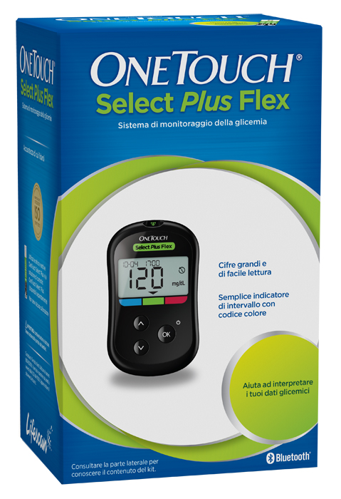 GLUCOMETRO ONE TOUCH SELECT PLUS FLEX KIT - Farma Nice