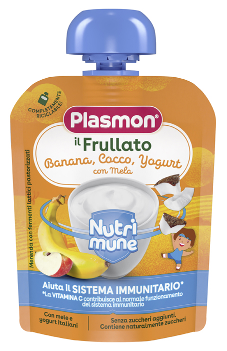 PLASMON NUTRI-MUNE BANANA/COCCO/YOGURT CON MELA 85 G - Farma Nice