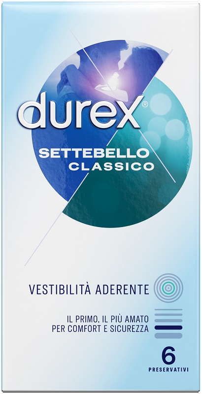 PROFILATTICO DUREX SETTEBELLO CLASSICO 6 PEZZI - Farma Nice