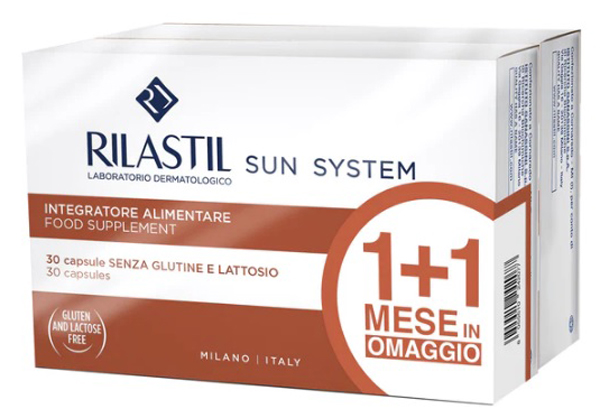 RILASTIL SUN SYSTEM CAPSULE 1+1 30 CAPSULE + 30 CAPSULE - Farma Nice