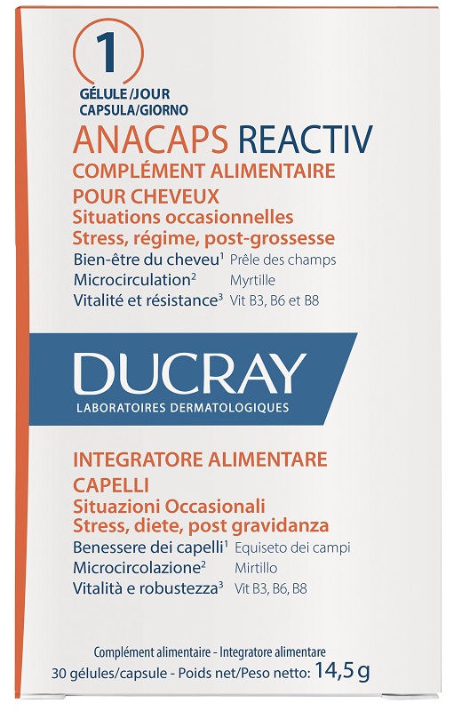 ANACAPS REACTIV CAPELLI SITUAZIONE OCCASIONALE 30 CAPSULE - Farma Nice