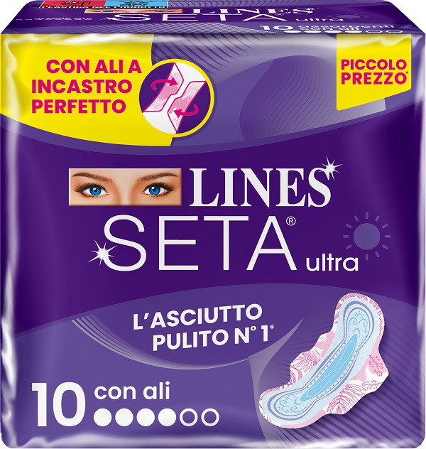 LINES SETA ULTRA ASSORBENTI ALI DWCT 10 PEZZI - Farma Nice