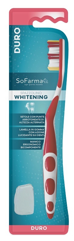 SPAZZOLINO WHITE SETOLE DURE SOFARMAPIU' - Farma Nice