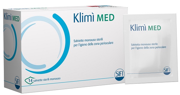 KLIMI' MED DETERGENTE PERIOCULARE 14 SALVIETTINE STERILI MONOUSO - Farma Nice