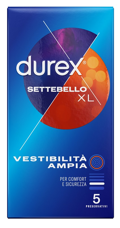 PROFILATTICO DUREX SETTEBELLO XL 5 PEZZI - Farma Nice