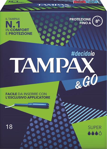 TAMPAX &GO SUPER 18 PEZZI - Farma Nice