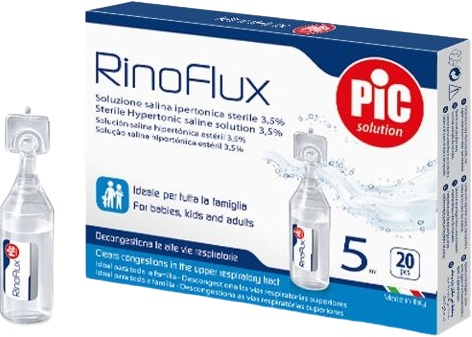 RINOFLUX SOLUZIONE IPERTONICA NASALE PIC 20 FIALE 5 ML - Farma Nice