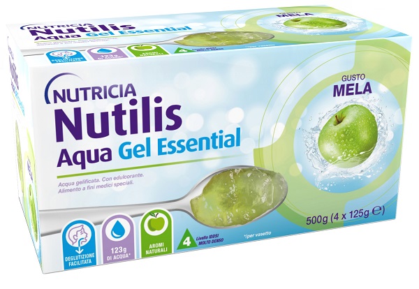 NUTILIS AQUA GEL MELA 4 PEZZI DA 125 G - Farma Nice
