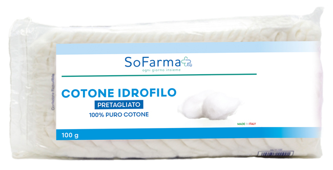 COTONE IDROFILO PRETAGLIATO 100 G SOFARMAPIU' - Farma Nice