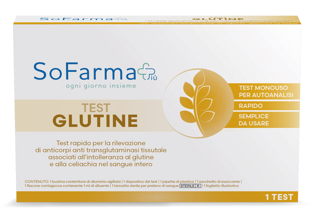TEST AUTODIAGNOSTICO GLUTINE SOFARMAPIU' - Farma Nice