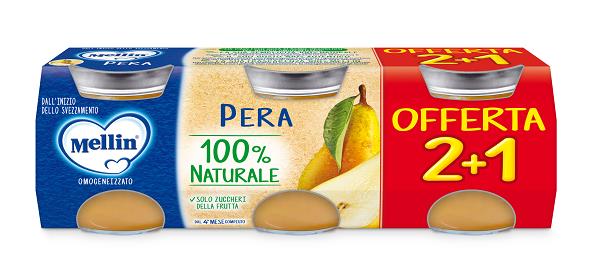 MELLIN OMOGENEIZZATO PERA 3 PEZZI DA 100 G - Farma Nice