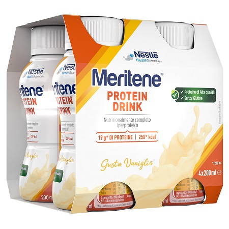 MERITENE DRINK VANIGLIA 4 PEZZI DA 200 ML - Farma Nice