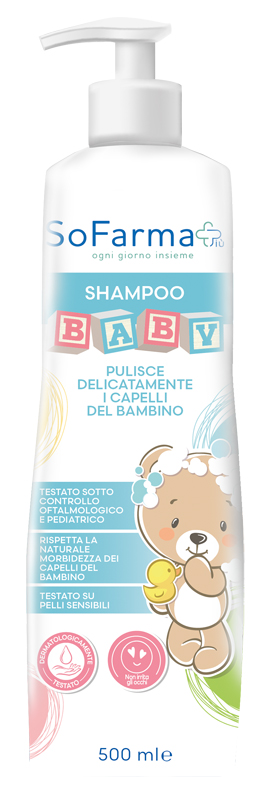 SHAMPOO BABY 500 ML SOFARMAPIU' - Farma Nice