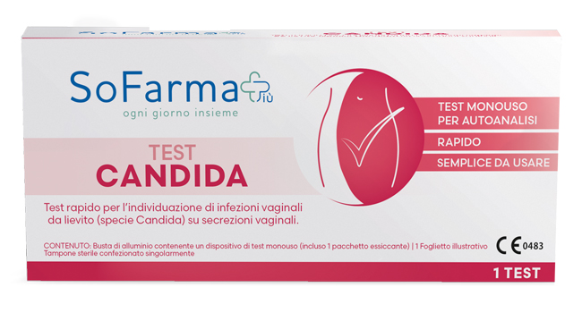 TEST AUTODIAGNOSTICO CANDIDA ALBICANS SOFARMAPIU' - Farma Nice