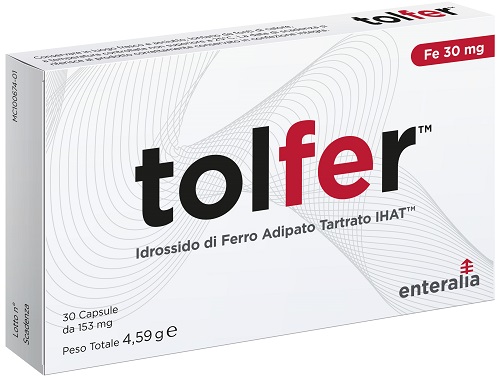 TOLFER IHAT IDROSSIDO FERRO ADIPATO TARTRATO NANO 30 CAPSULE - Farma Nice