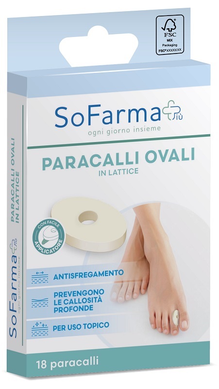 CEROTTO PARACALLO OVALE 2,8 X 1, 8 CM 18 PEZZI SOFARMAPIU' - Farma Nice