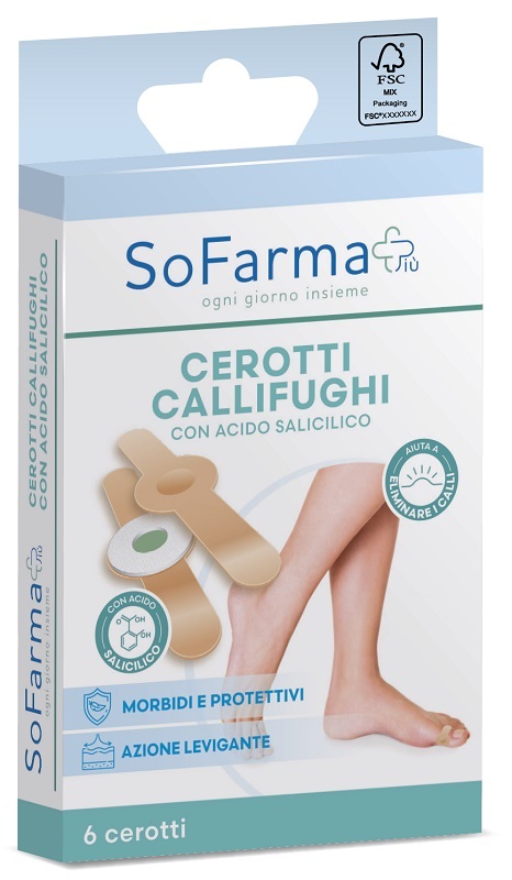 CEROTTO PARACALLO CALLIFUGO 7X1,2 CM FARMAPIU' 6 PEZZI - Farma Nice
