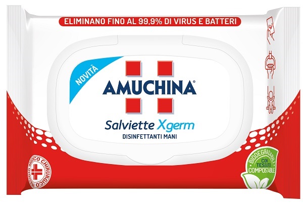 AMUCHINA XGERM SALVIETTINE MANI 20 PEZZI - Farma Nice