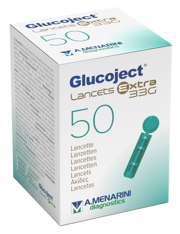 LANCETTA PUNGIDITO GLUCOJECT EXTRA GAUGE 33 50 PEZZI - Farma Nice