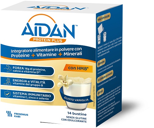 AIDAN PROTEIN PLUS VANIGLIA 14 BUSTINE - Farma Nice