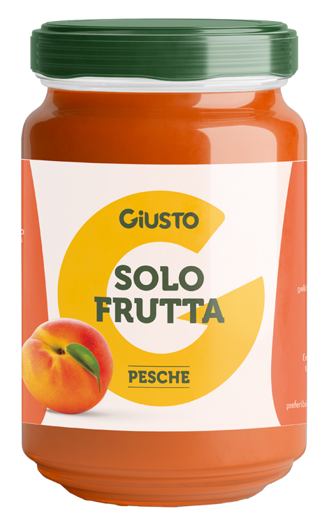 GIUSTO SOLO FRUTTA CONFETTURA PESCHE 220 G - Farma Nice