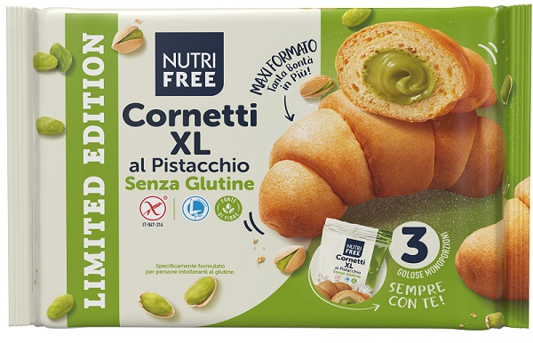 NUTRIFREE CORNETTI XL PISTACCHIO 3 PEZZI - Farma Nice