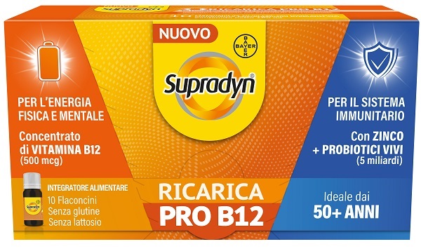 SUPRADYN RICARICA PRO B12 10 FLACONCINI - Farma Nice
