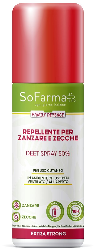 REPELLENTE EXTRA STRONG DEET 50% 75 ML SOFARMAPIU' - Farma Nice