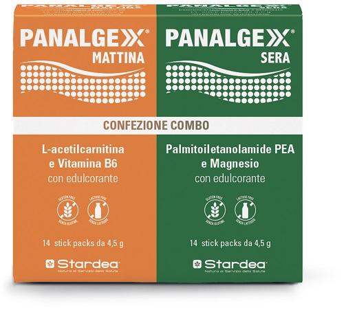 PANALGEXX MATTINA 14 STICKPACK + PANALGEXX SERA 14 STICKPACK CONFEZIONE COMBO - Farma Nice