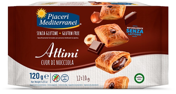 PIACERI MEDITERRANEI ATTIMI CUOR DI NOCCIOLA 120 G - Farma Nice